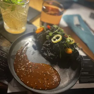 Squid ink Calamari