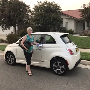 My new Fiat 500e from Lampe Visalia.