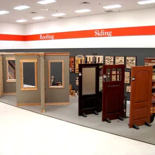 Windows and Doors display area