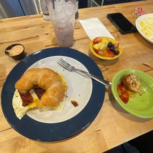 Rise n shine sandwich is sooo delicious! But the potato balls are the star of every meal. Love them so much I get them every time