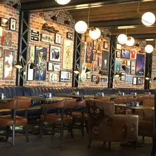 Main dining area. Small tables that can fit 2-4 people.