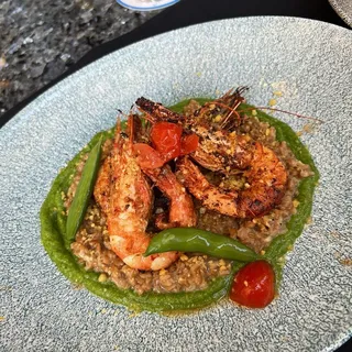 Grilled Head-on Prawns*