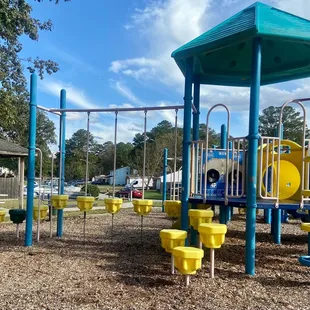 Another view of the playground and the climbing options