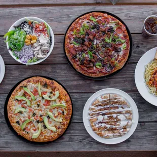 a variety of food