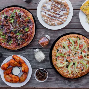 pizza, food