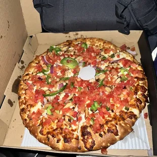 a pizza in a box