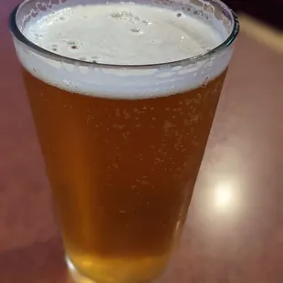 Getting a beer while waiting for my Chinese food.