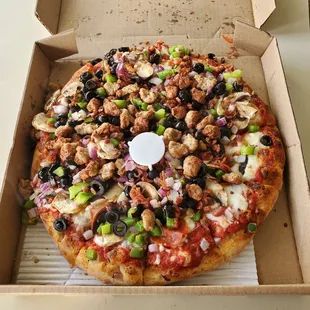 a pizza in a box