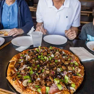 pizza, food