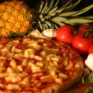 Think Hawaiian...Canadian Bacon &amp; Pineapple Pizza