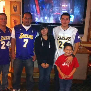 Laker fans LOVE watching the games @ Lamppost!