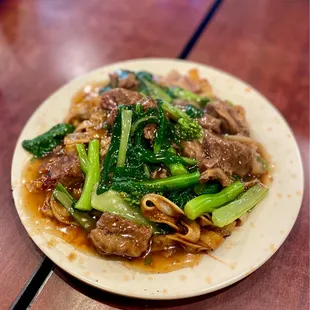 Beef and tendon over noodles