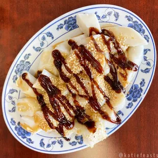 Cheong fun - after peanut &amp; hoisin sauce