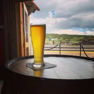 Pilsner on tap at historic Lamy Depot