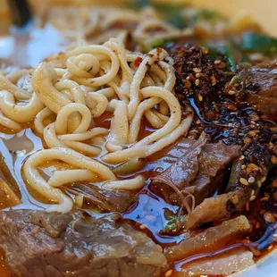 C3. Braised Beef Brisket Hand Pulled Noodle Soup