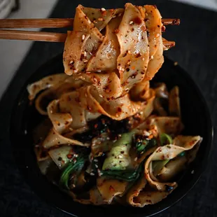 Hot Oil Seared Biang-Biang Noodles