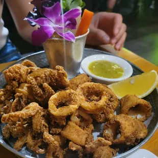Fried Calamari $11. A good portion for the price.