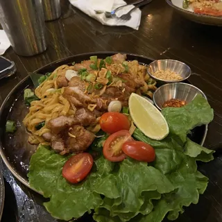 Bamee Moo Tod (Crispy Pork Belly with Egg Noodle)