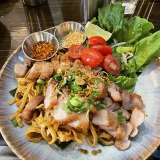 Khao Moo Tod (Crispy pork over rice)