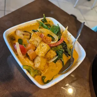 Red curry tofu