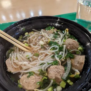 Meatball pho