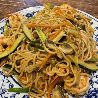 3. Shrimp Stir-Fry Hand Noodles