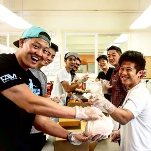 I wanted to get a group of friends to help out in the community as my birthday celebration.