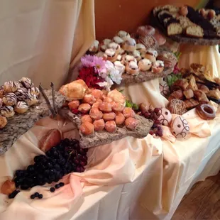 some of the pastries at Sunday Brunch