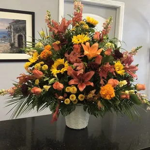 Fall or bright alter arrangement