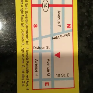 Back side of business card. Rob L