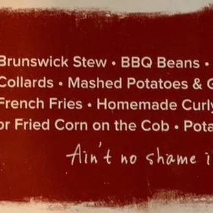 It&apos;s all about the sides too !