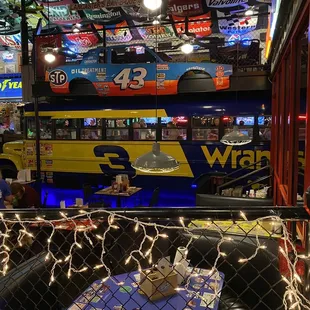 We literally ate lunch in a bus!!