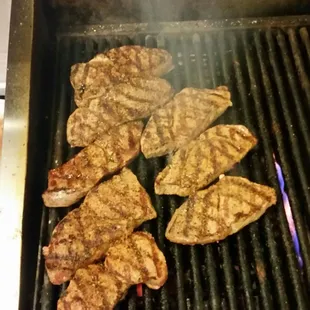 Steaks are on the Grill for Lunch at Lancer's  10oz. Open faced sandwich every Tuesday 11 to 2pm