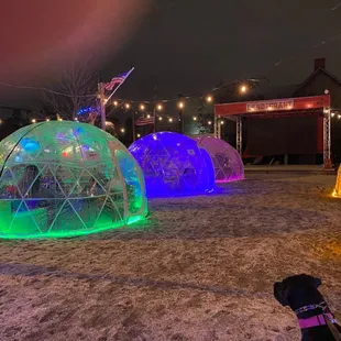 Igloos you can rent in the winter!