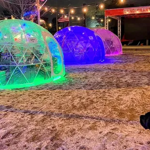 Igloos you can rent in the winter!