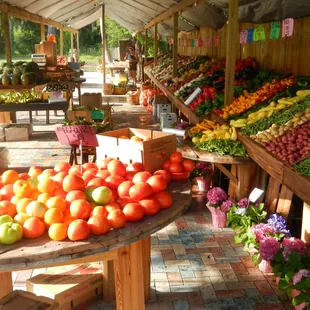 a variety of fruits and vegetables