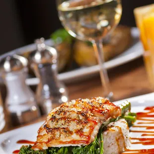 Macadamia Nut Crusted Chilean Sea Bass