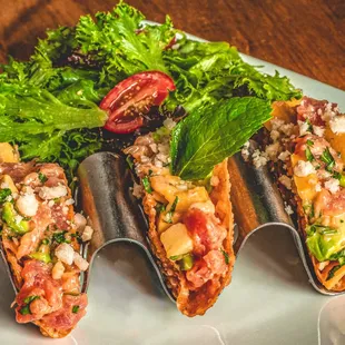 Ahi Poke Tacos