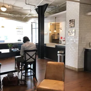 a man sitting at a table