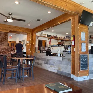 Interior of the coffee shop