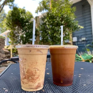 Iced Cinna-Honey Latte + Cold Brew