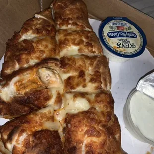 buffalo chicken calzone