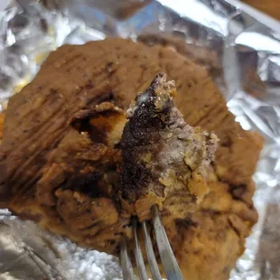 Burnt meat