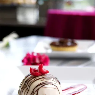 Executive Caterers at Landerhaven Raspberry Mousse Bomb