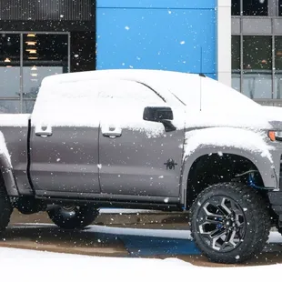 Silverado in Snow