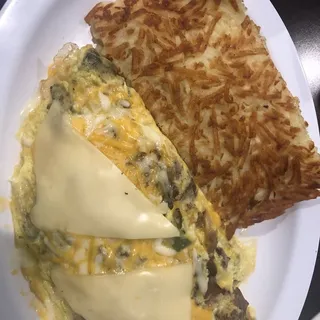 Philly Cheesesteak Omelet