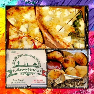 Their Ricotta Pizza was delicious.
