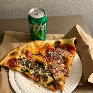 2 Pizza and a drink special - $9.99