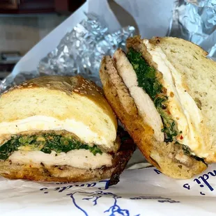 Grilled chicken, fresh mozzarella, broccoli rabe....