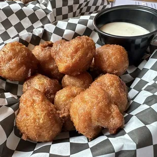 Deep fried mushrooms